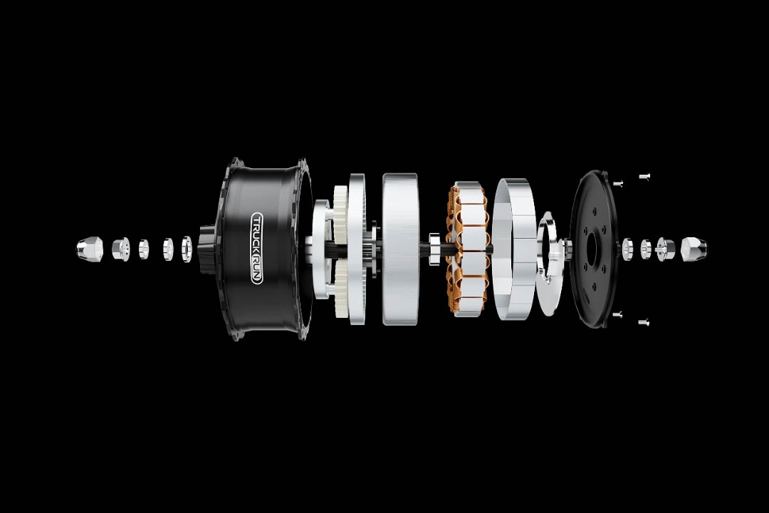 The internal structure of the RW29 wheel hub motor